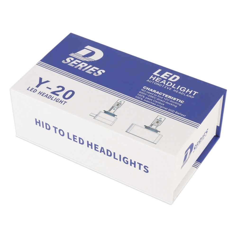 D4S 1 Pair LED Bulb 35W 4500LM Bright Bulb Windless Direct Insertion Interior Car Lights