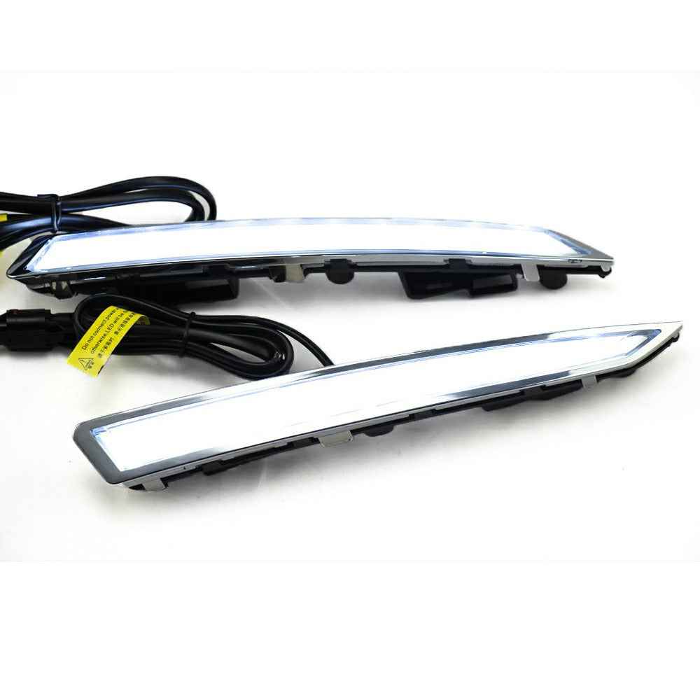 WINAUTO For Ford Kuga / Escape 2013-2015 1 Pair LED DRL Light Waterproof Car Daytime Running Lamp