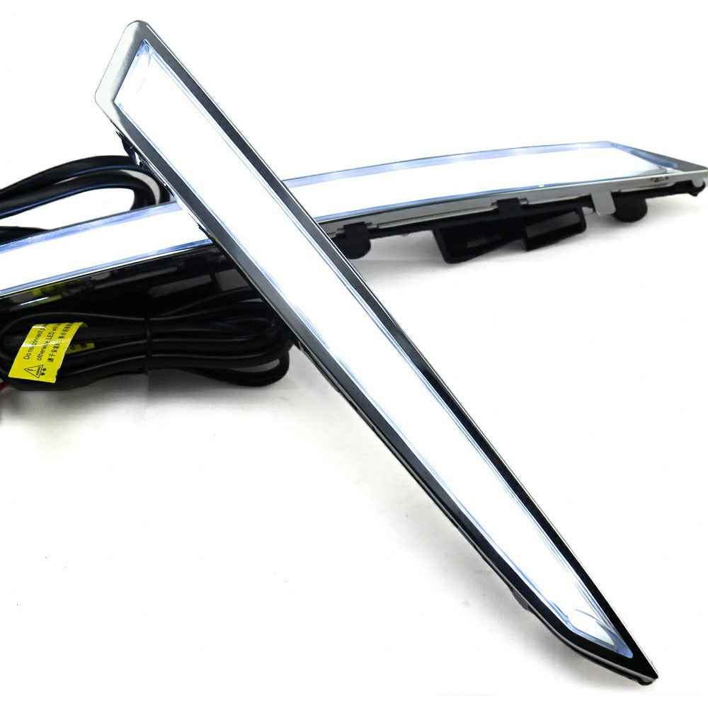 WINAUTO For Ford Kuga / Escape 2013-2015 1 Pair LED DRL Light Waterproof Car Daytime Running Lamp