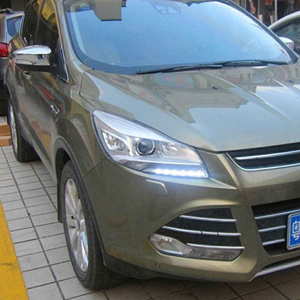 WINAUTO For Ford Kuga / Escape 2013-2015 1 Pair LED DRL Light Waterproof Car Daytime Running Lamp