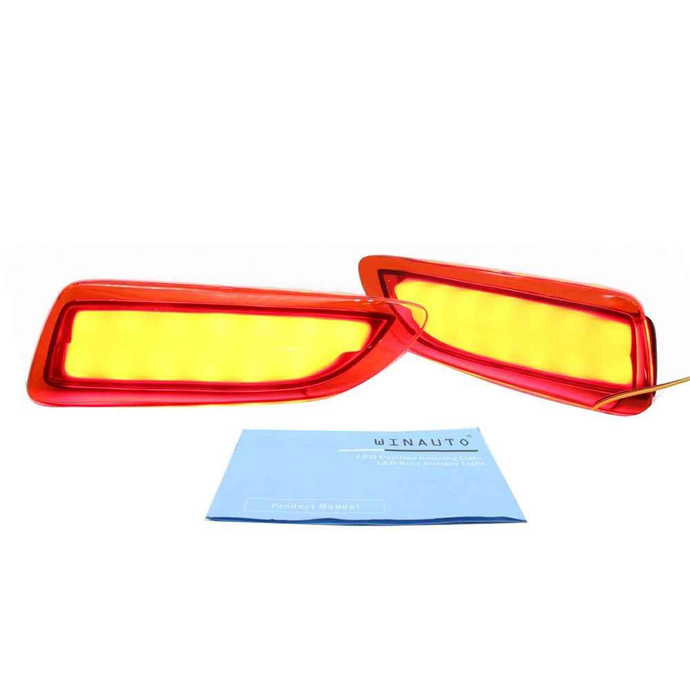 WINAUTO 2Pcs LED Rear Bumper Reflector Brake Tail Lights for Toyota Corolla 2012-2013