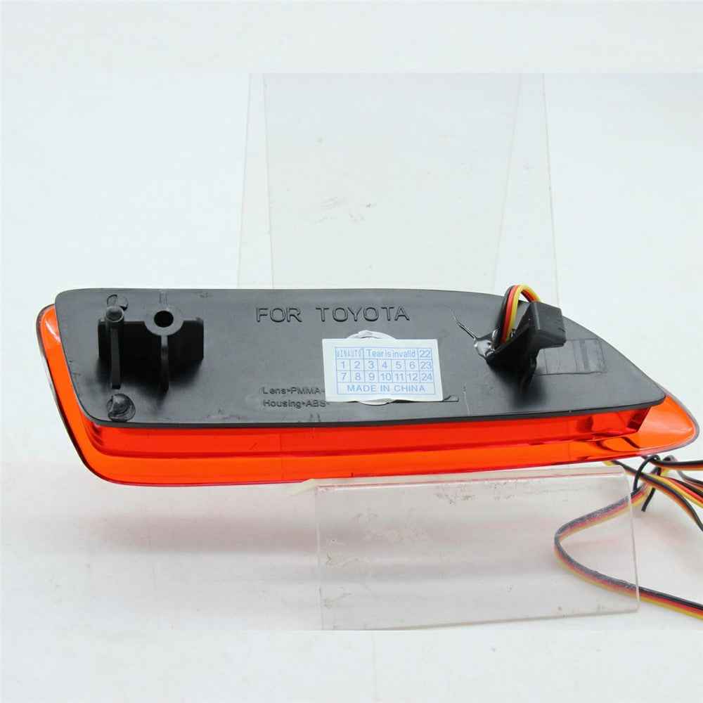WINAUTO 2Pcs LED Rear Bumper Reflector Brake Tail Lights for Toyota Corolla 2012-2013