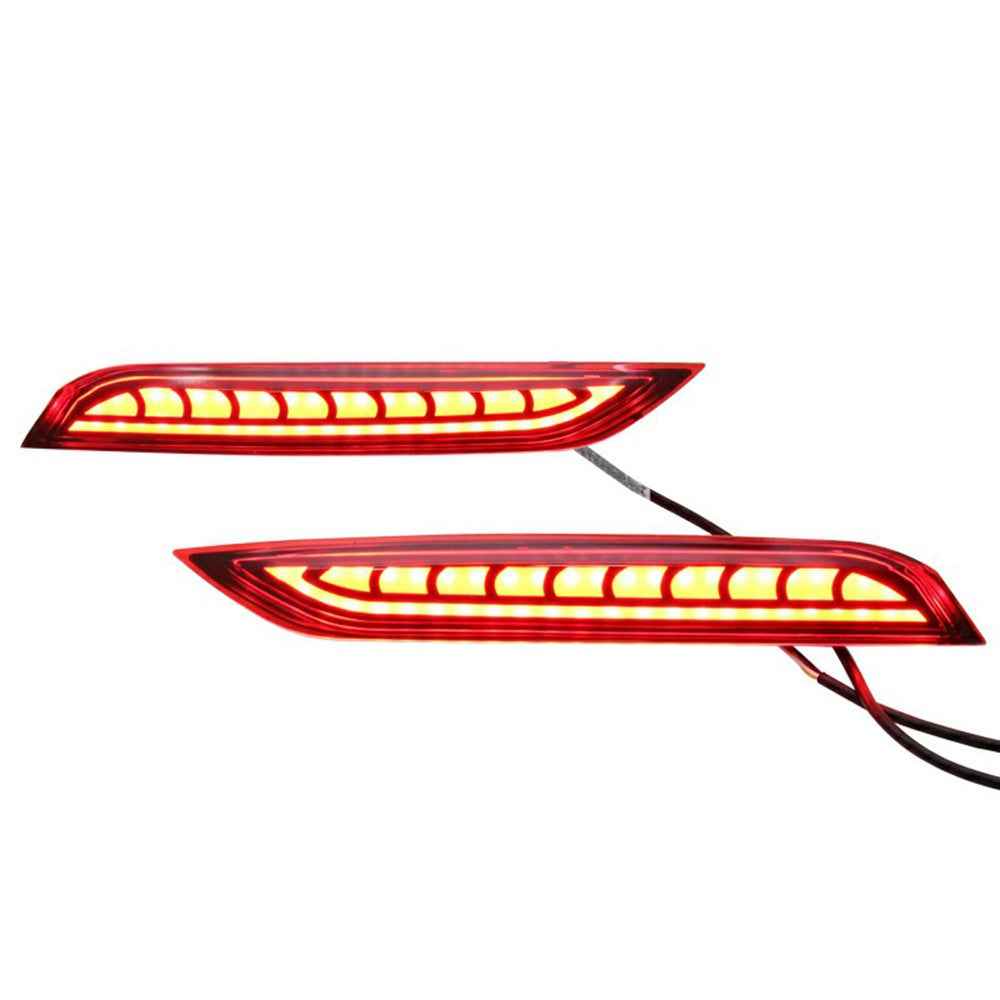 WINAUTO 1 Pair LED Rear Bumper Light for Polo 2014-2018 Turn Signal Brake Lamp