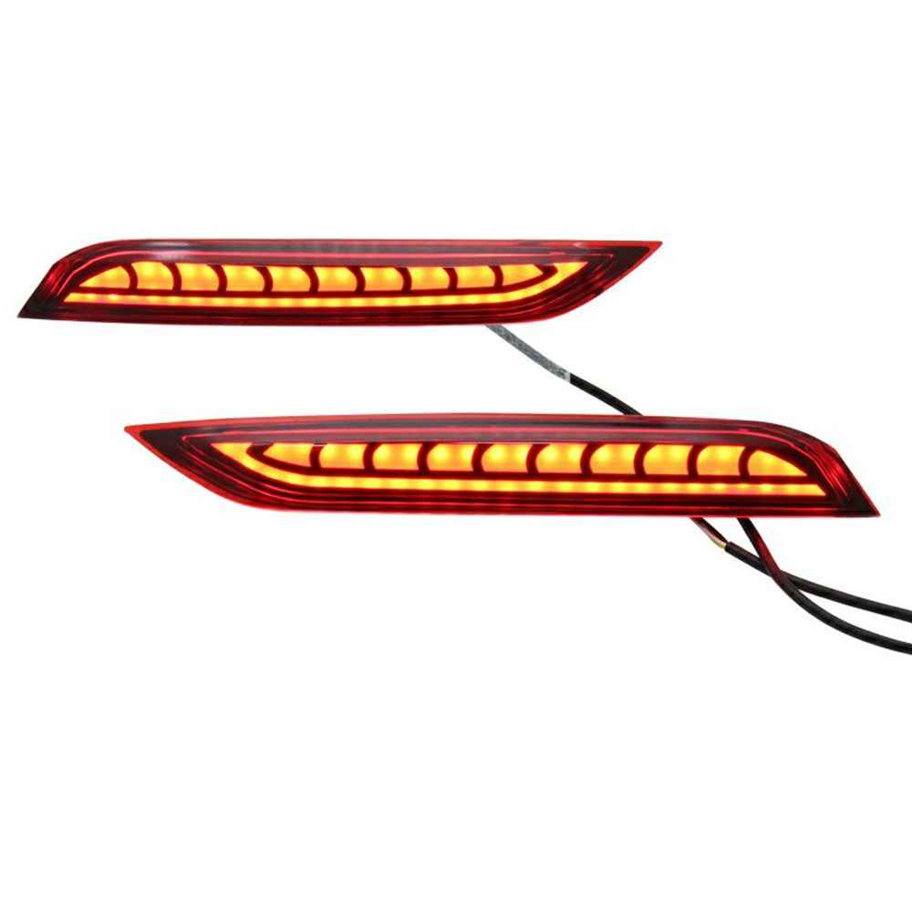 WINAUTO 1 Pair LED Rear Bumper Light for Polo 2014-2018 Turn Signal Brake Lamp