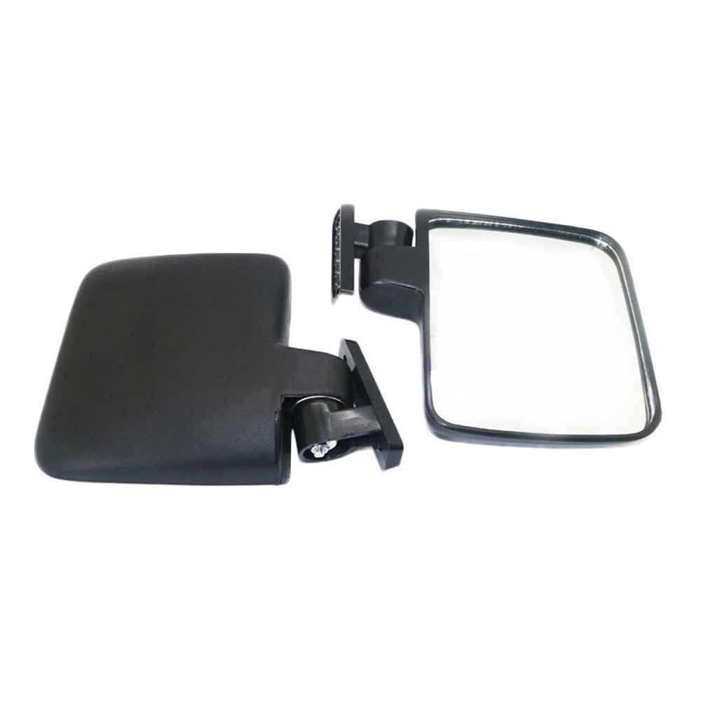 SF-GEF-01 One Pair Golf Cart Side Mirror Rear View Mirror Kit with Installation Screws