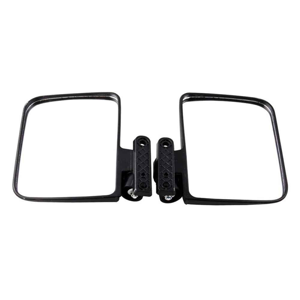 SF-GEF-01 One Pair Golf Cart Side Mirror Rear View Mirror Kit with Installation Screws