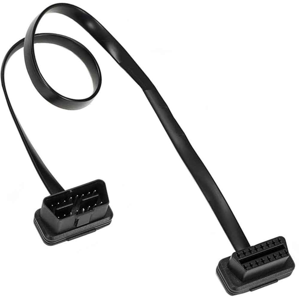 JUNSUNMAY 30cm OBD II 16 Pin Male to Female for Car GPS Diagnostic Extender Cord Connector ELM327 Cable