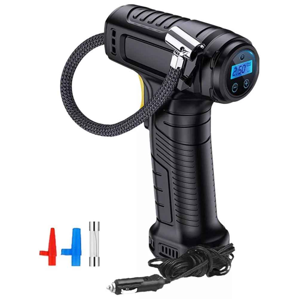 Rechargeable Wireless Electric Air Pump Digital Display Car Motorcycle Bike Tire Inflator
