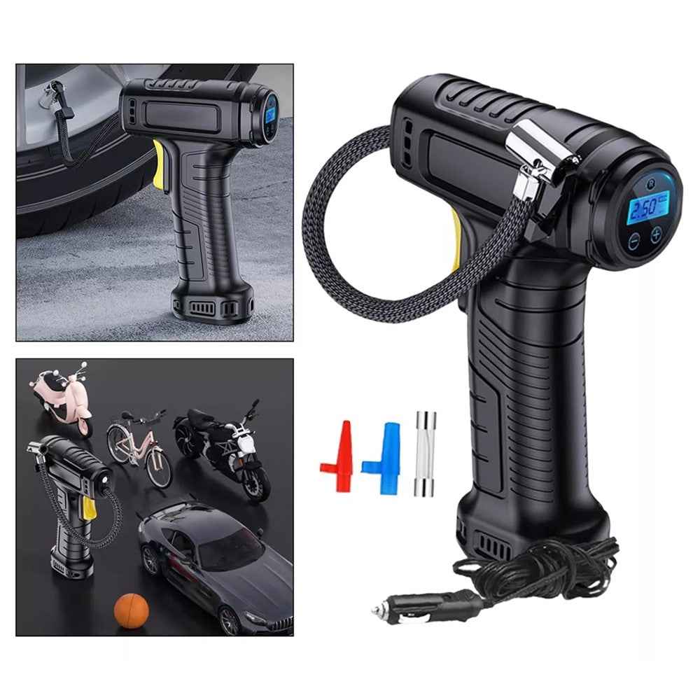 Rechargeable Wireless Electric Air Pump Digital Display Car Motorcycle Bike Tire Inflator