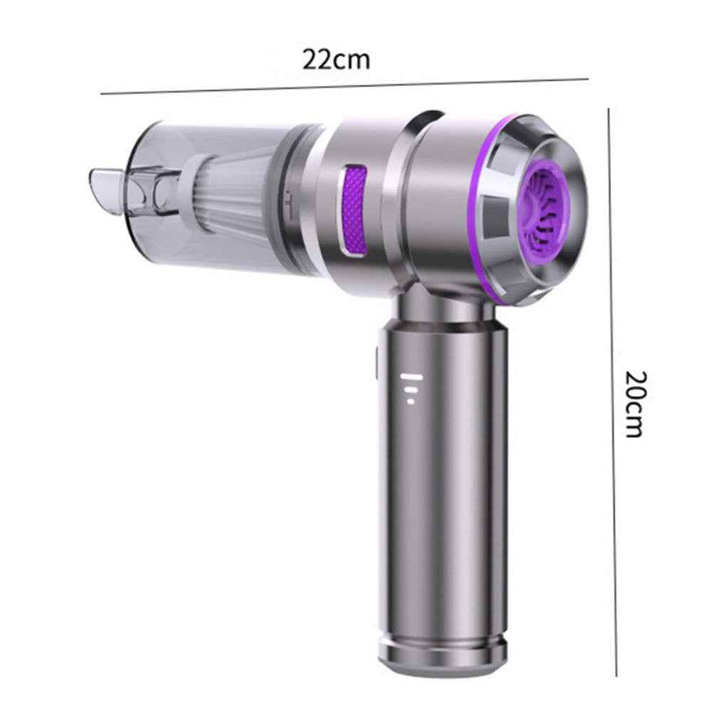 ST-6659 Brushless Motor Rechargeable Car Vacuum Cleaner Multifunction Handheld Car Home Cleaning Tool - Purple