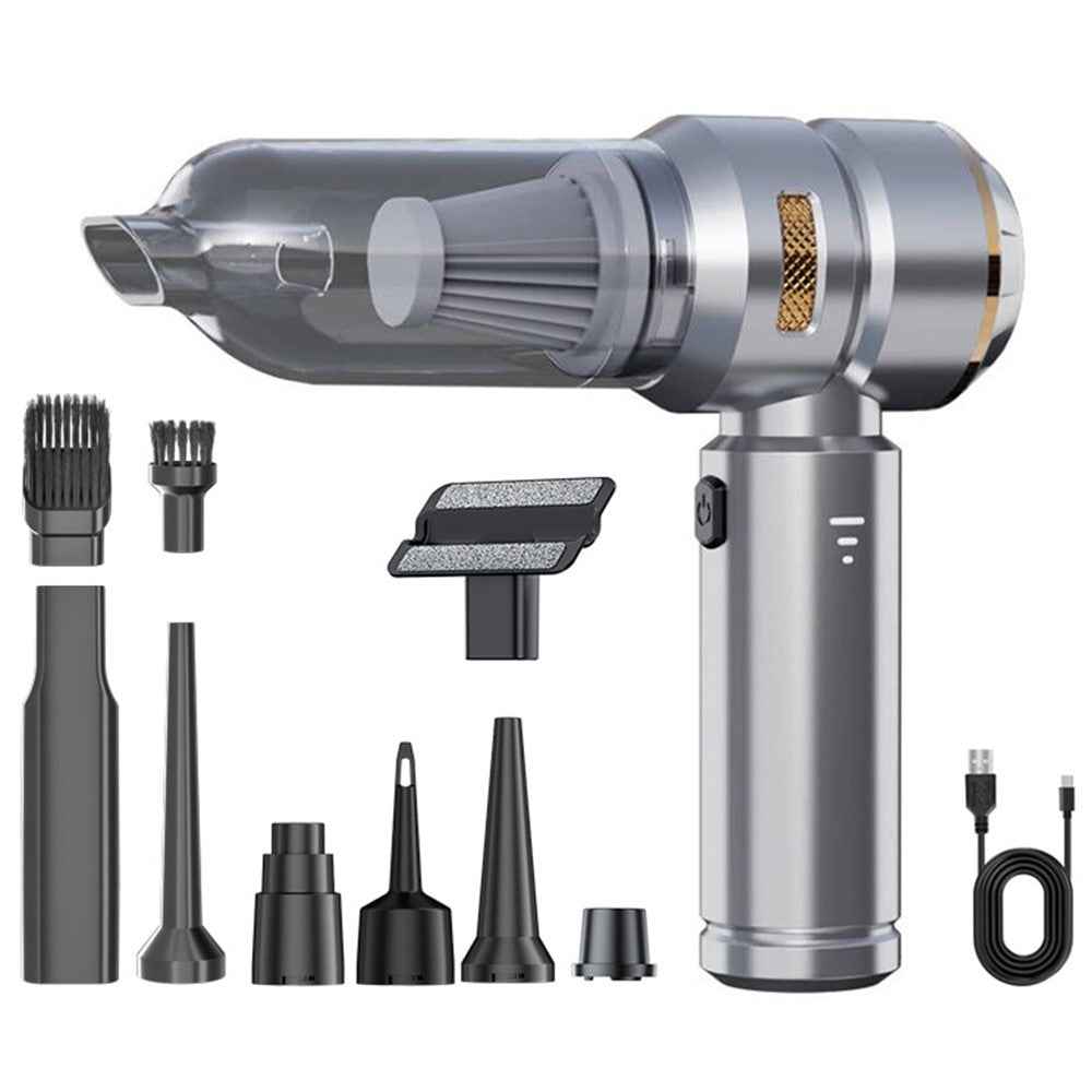 ST-6659 Brushless Motor Rechargeable Car Vacuum Cleaner Multifunction Handheld Car Home Cleaning Tool - Silver
