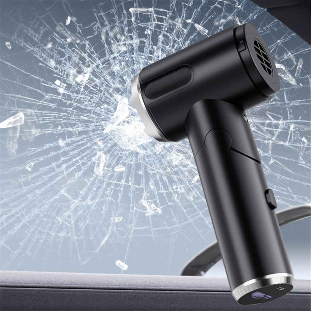 W766 Cordless Electric Cleaner Powerful Blower and Vacuum Suction 2-in-1 Portable Car Vehicle Vacuum Cleaner - Black