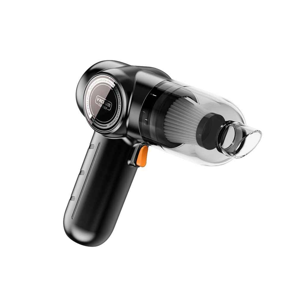 Q18 Cordless Vacuum Cleaner Blow Suction Dual Use APS+PC Car Home Handheld Vacuum Cleaner - Black