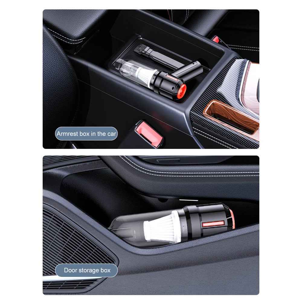 SUITU ST-6629 Cordless Handheld Vacuum Car Vacuum Cleaner Mini Rechargeable Dustbuster with Base - White