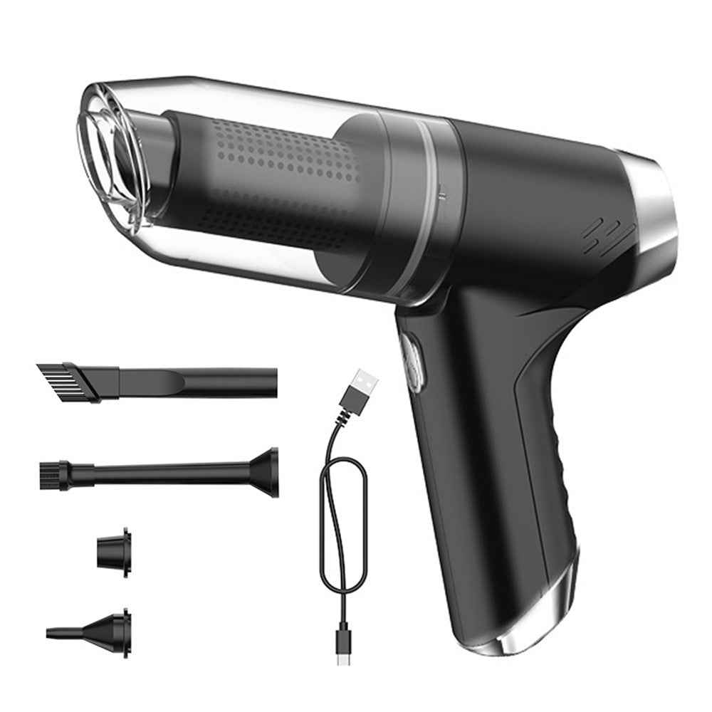 SUITU ST-6617C Brush Motor Strong Suction Handheld Vacuum Cleaner for Car Home Cleaning - Black