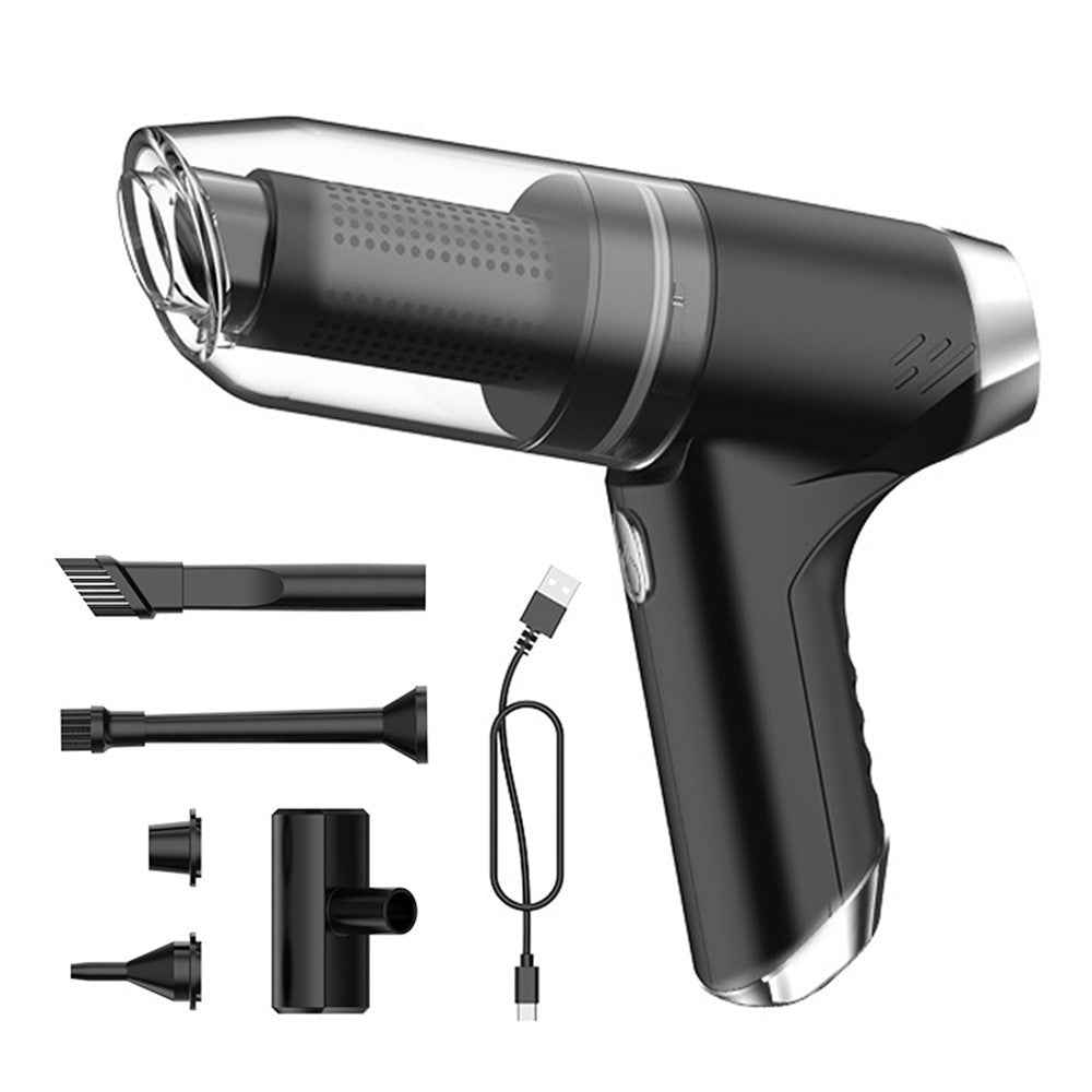 SUITU ST-6617CG Brush Motor Handheld Vacuum Cleaner Two Gears Car Home Cleaning Supplies - Black