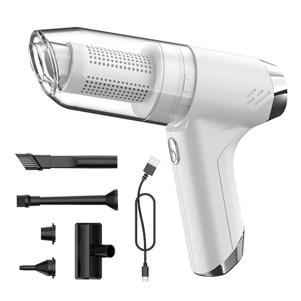 SUITU ST-6617CG Brush Motor Handheld Vacuum Cleaner Two Gears Car Home Cleaning Supplies - White