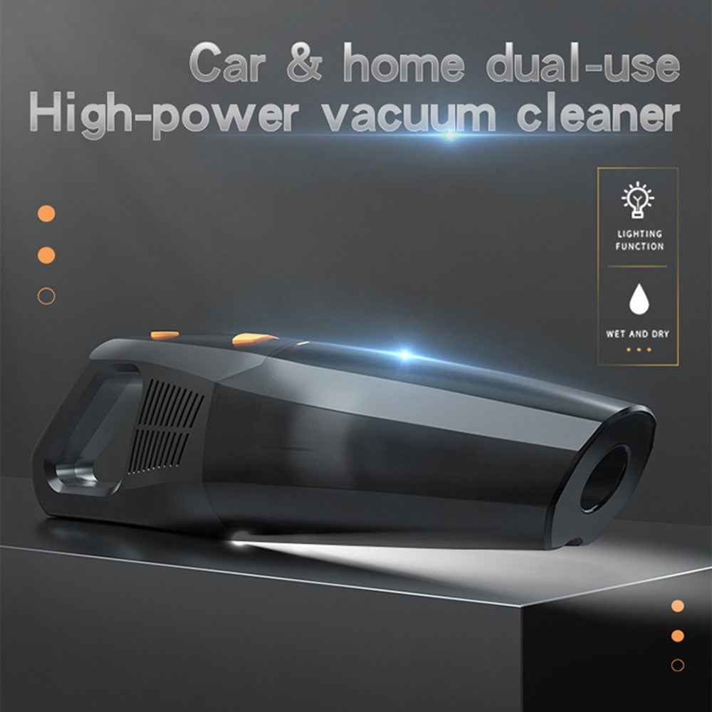 CARSUN C1398 Rechargeable Cordless Car Vacuum Powerful 6000Pa Portable Vacuum Cleaner with LED Light