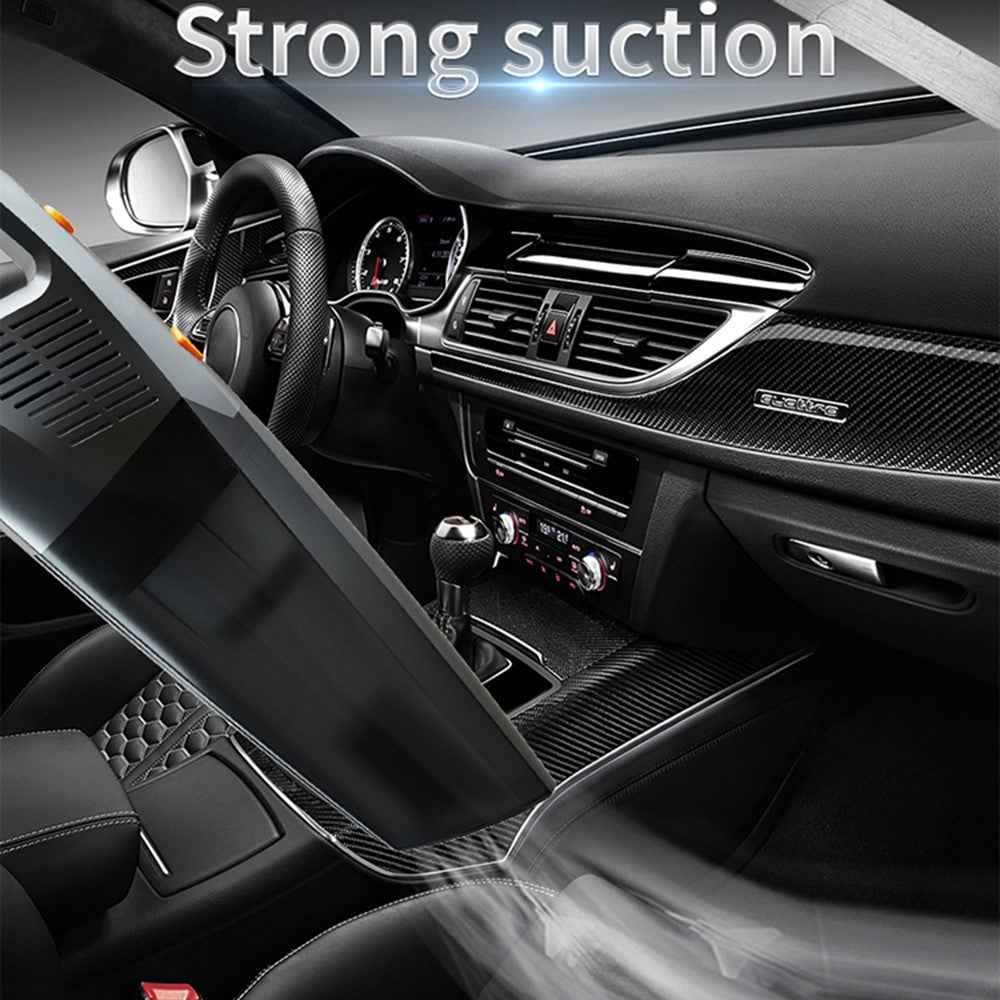 CARSUN C1398 Rechargeable Cordless Car Vacuum Powerful 6000Pa Portable Vacuum Cleaner with LED Light