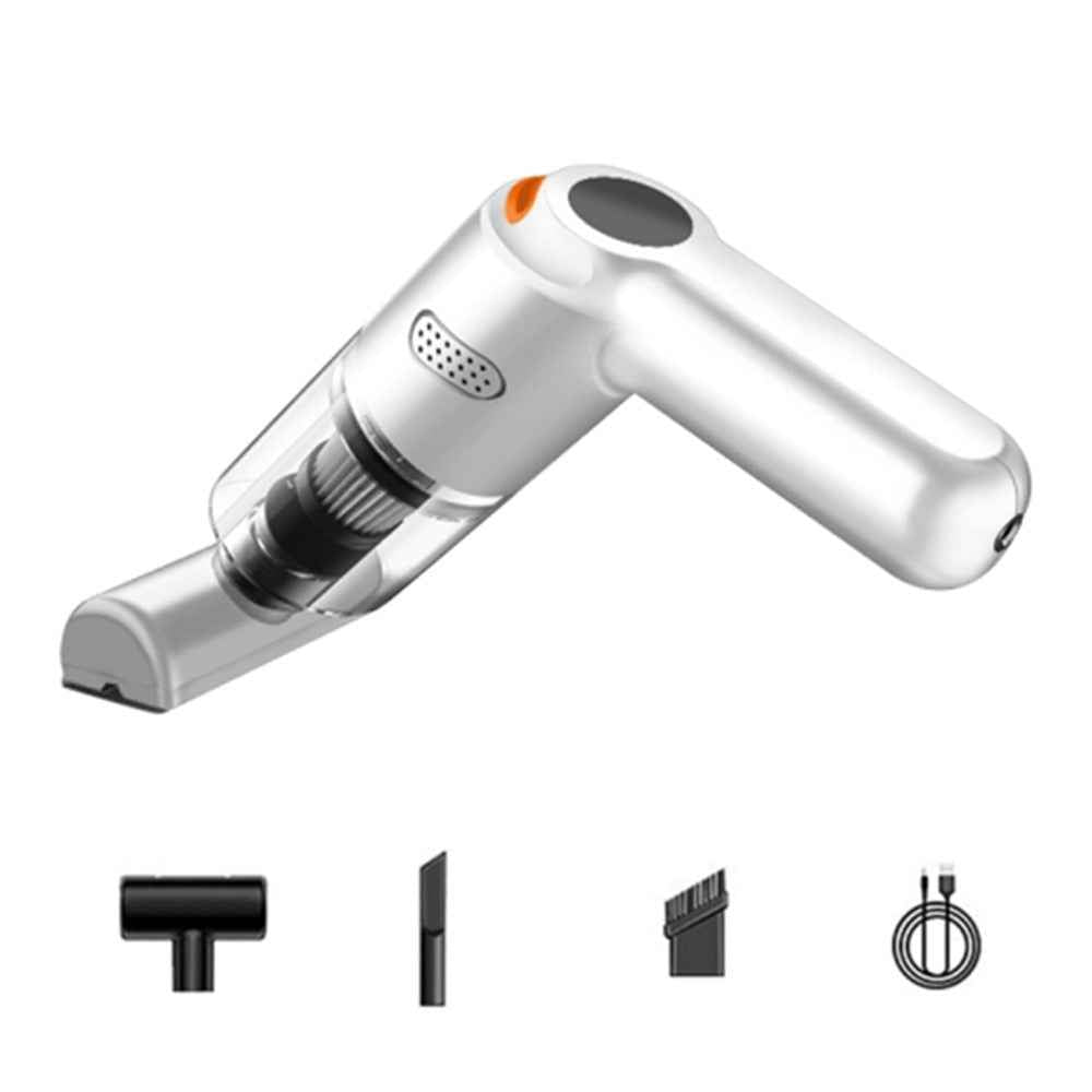 KBN-010 10000Pa Powerful Car Cordless Vacuum Cleaner Handheld Cleaning Tool - White
