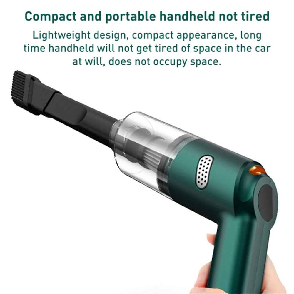 KBN-010 10000Pa Powerful Car Cordless Vacuum Cleaner Handheld Cleaning Tool - White