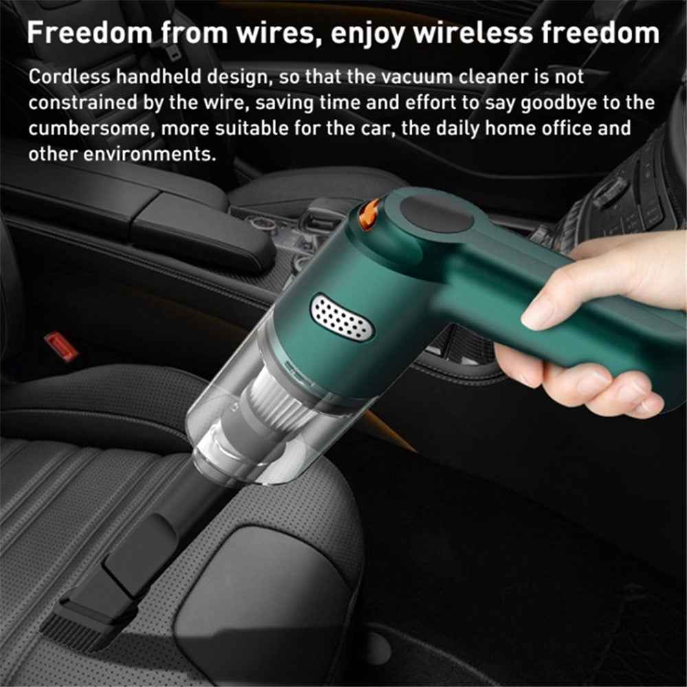 KBN-010 10000Pa Powerful Car Cordless Vacuum Cleaner Handheld Cleaning Tool - Black