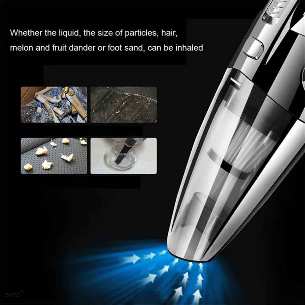 R-6053 Portable Car Home Handheld Vacuum Cleaner Wireless Rechargeable ABS Vacuum Cleaner