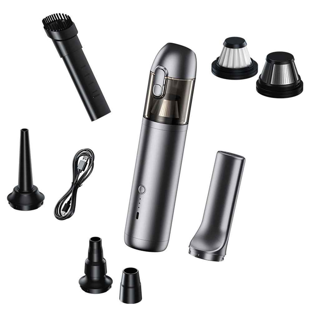 Q208 16000Pa Portable Car Handheld Vacuum Cleaner Cordless Cleaning Tool - Grey