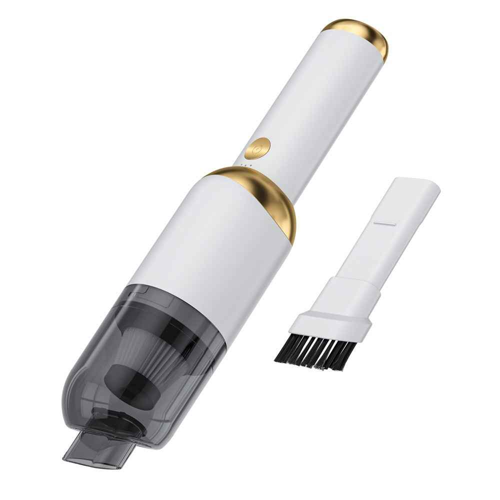 P9 13000Pa Mini Vacuum Cleaner with Flashlight and Detachable Handle for Home / Car - White