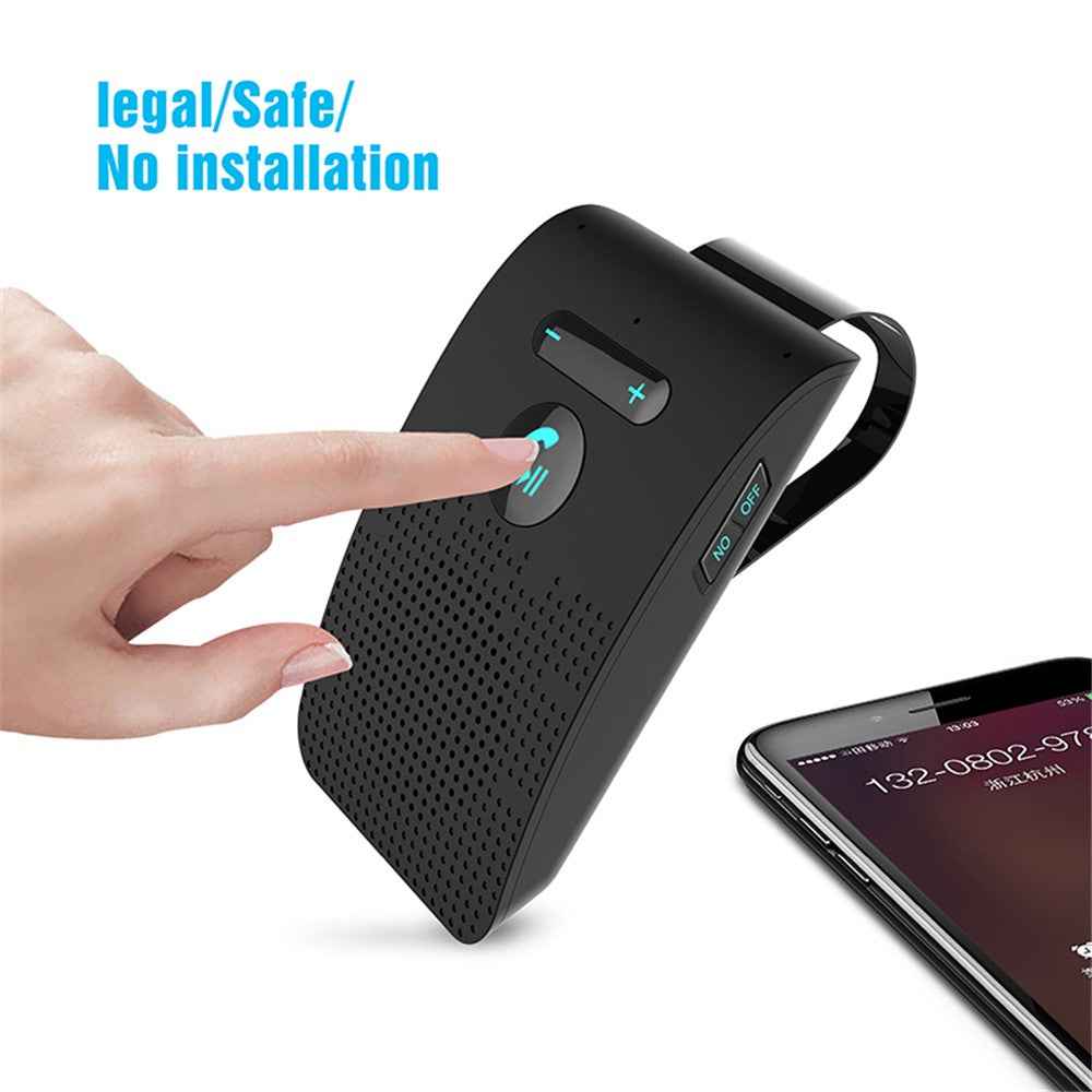 SP09 Visor Bluetooth-compatible 4.2 Hands-free Car Kit Multipoint Speaker Phone Auto Power On/Off