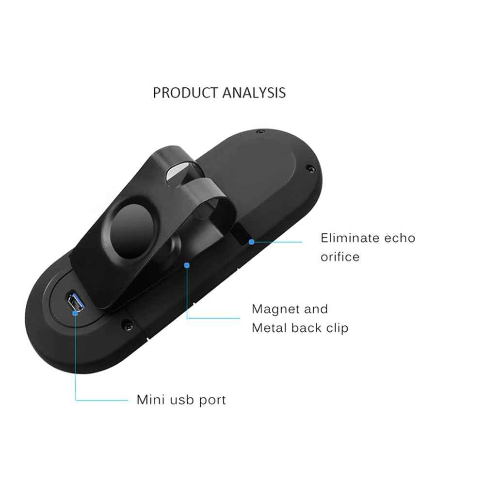 Car Sun Visor Handsfree Call Bluetooth Car Kit Vehicle Wireless Bluetooth Receiver Music Player - Black