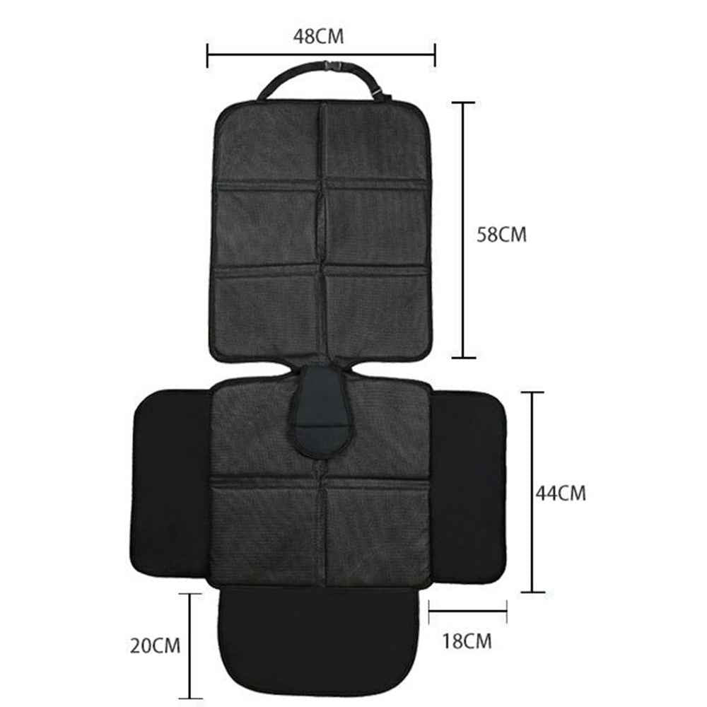 JF004 Waterproof Car Seat Protector for Child Car Seat and Pets, Soft Seat Protection Pad with Storage Pocket - Rhombus