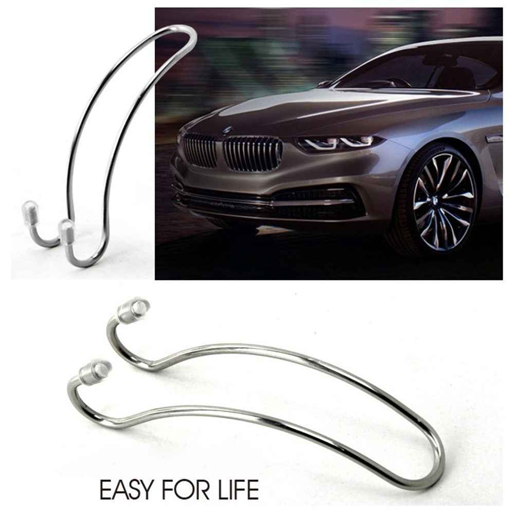 2Pcs Car Seat Back Headrest Hanger Hook Purse Bag Cloth Organizer Holder 3x11x3.4cm
