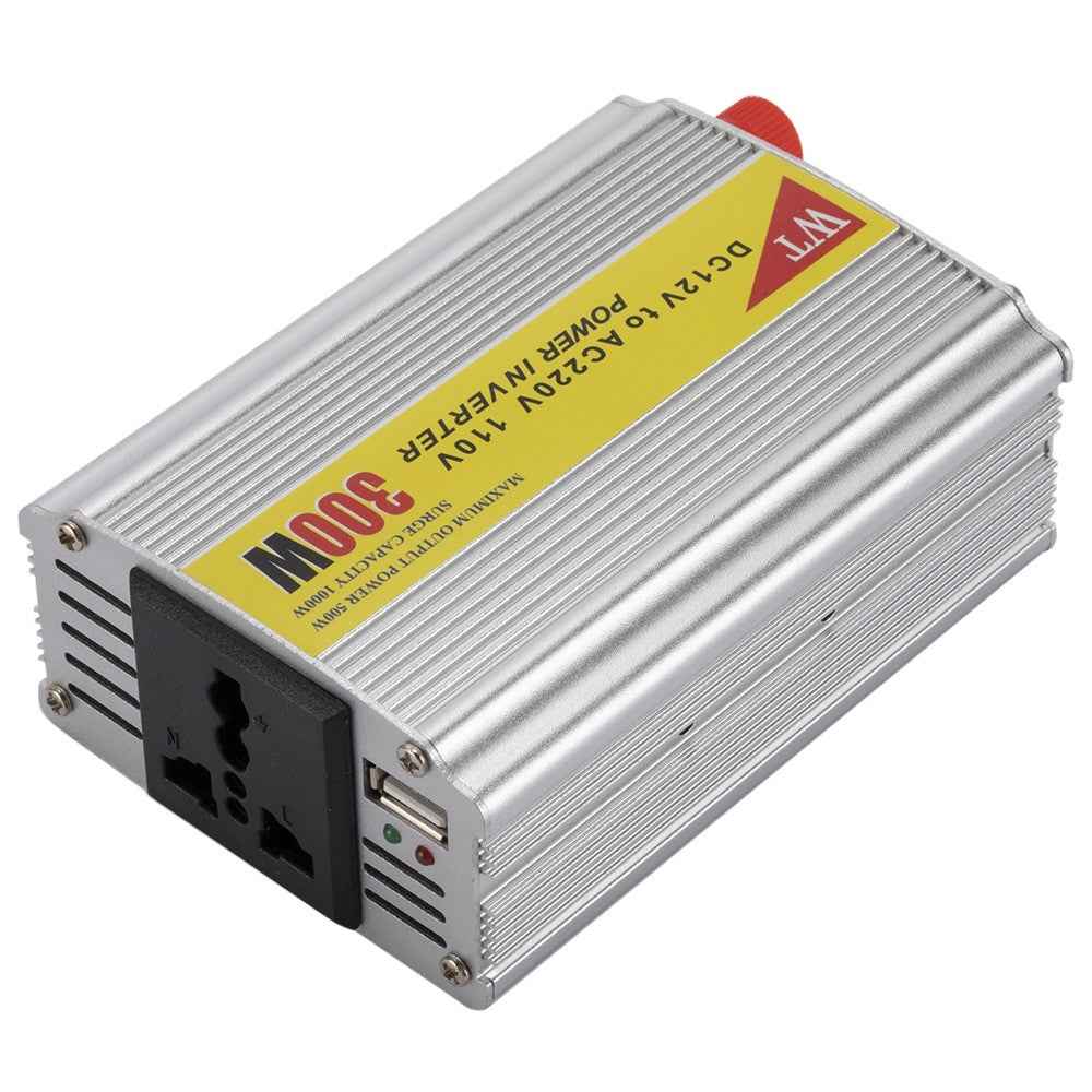 303 300W Power Inverter DC 12V to AC 220V 110V Car Converter with USB Adapter Cigarette Lighter