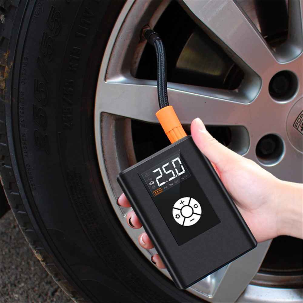 JM-8804 2.5-inch CNC Screen Car High Pressure High Power Tire Air Pump with LED Light (Wireless Version)