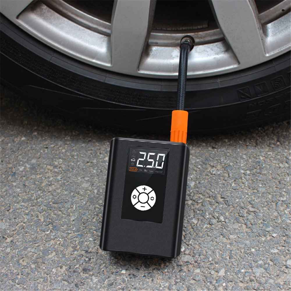 JM-8804 2.5-inch CNC Screen Car High Pressure High Power Tire Air Pump with LED Light (Wireless Version)