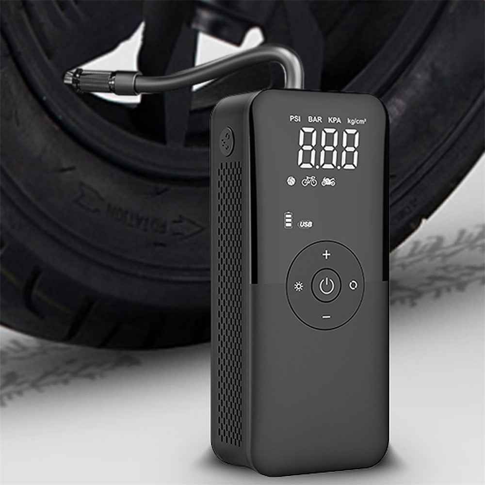 CARSUN C3106 Mini Portable Motorbike Air Pump Digital Display Car Inflatable Pump Support Power Bank Function