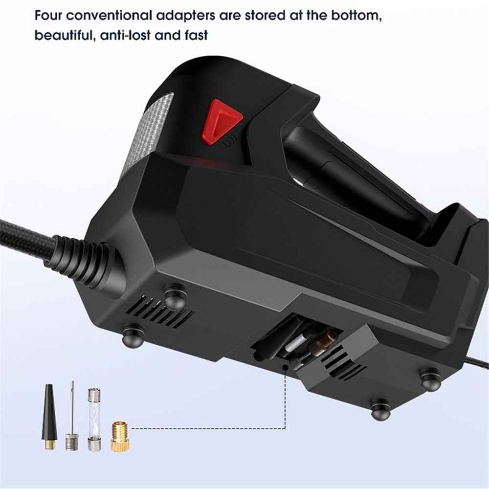 CARSUN C2814 Portable Tire Inflator Digital Air Compressor 12V DC Tire Air Pump with Emergency LED Light