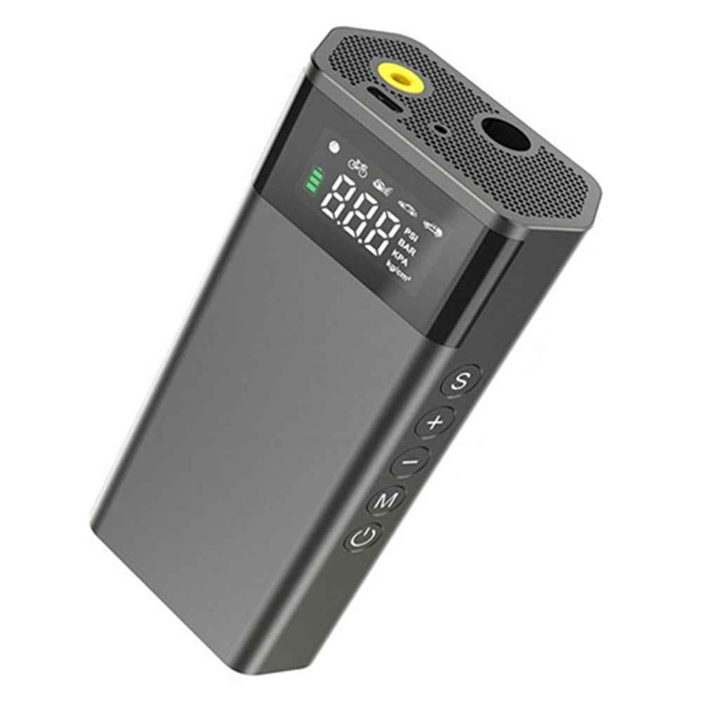 CARSUN C2812 Portable Air Pump Aluminum Alloy Digital Inflator with Light Power Bank Function