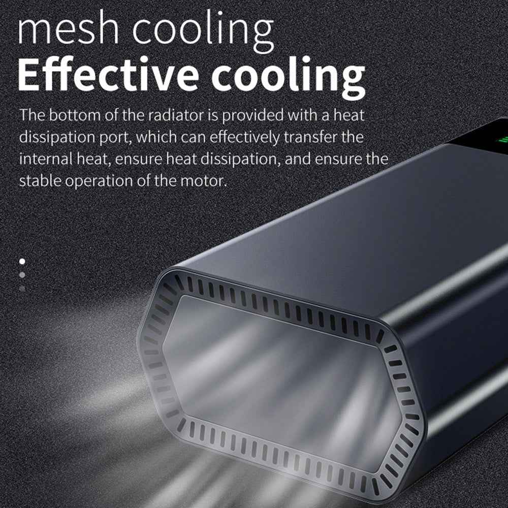 CARSUN C2812 Portable Air Pump Aluminum Alloy Digital Inflator with Light Power Bank Function