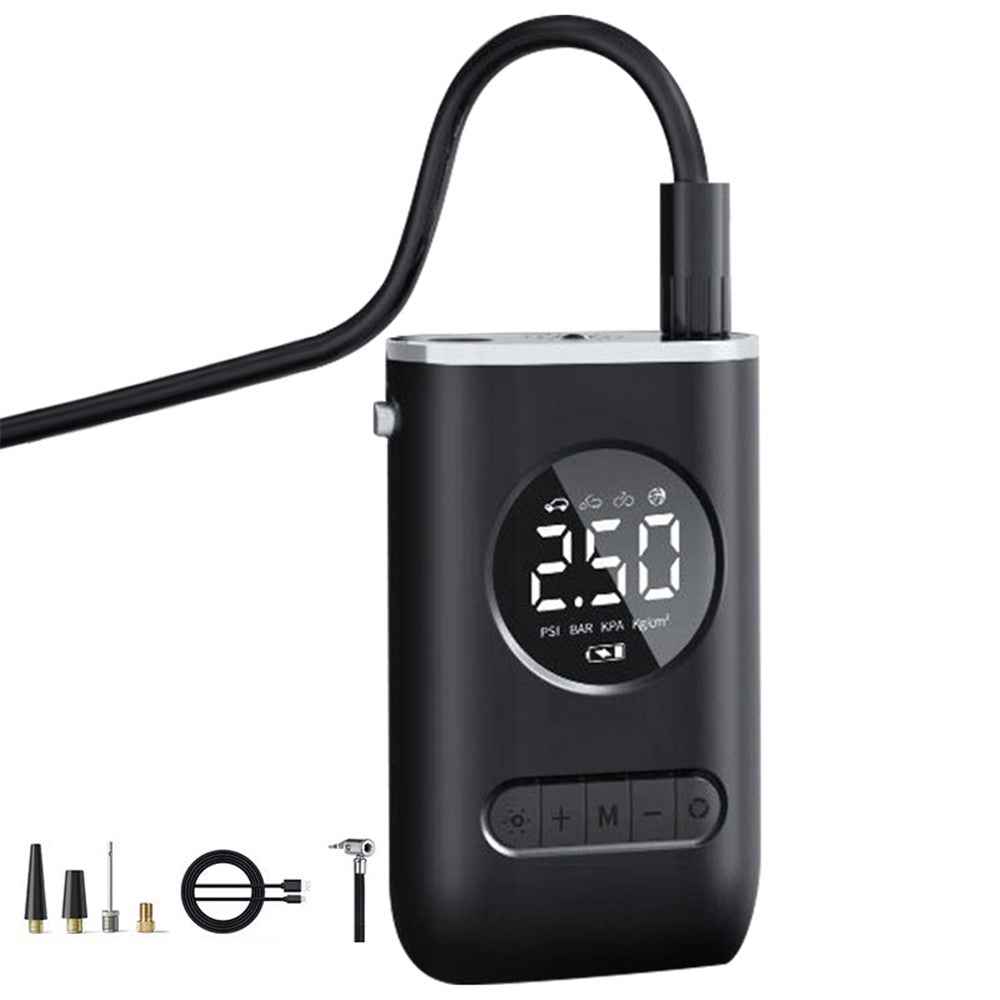 CQB-3668 Inflatable Pump Portable Handheld Digital Display Rechargeable Tire Pump with LED Light