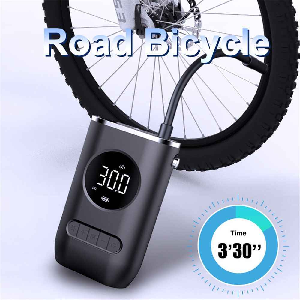 CQB-3668 Inflatable Pump Portable Handheld Digital Display Rechargeable Tire Pump with LED Light