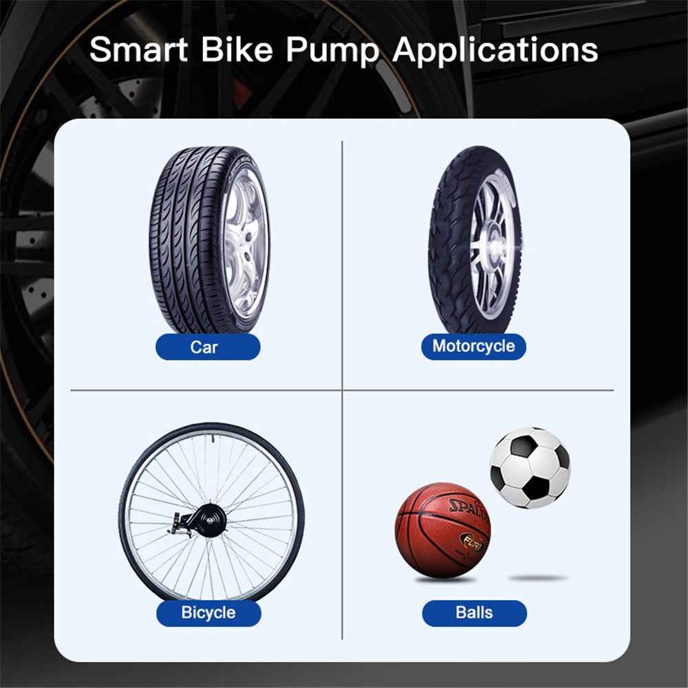 CQB-3668 Inflatable Pump Portable Handheld Digital Display Rechargeable Tire Pump with LED Light
