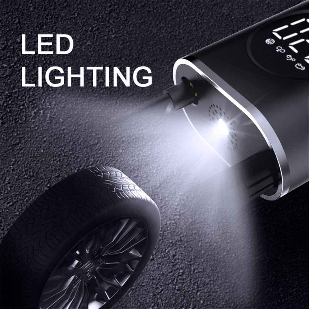 CQB-3668 Inflatable Pump Portable Handheld Digital Display Rechargeable Tire Pump with LED Light