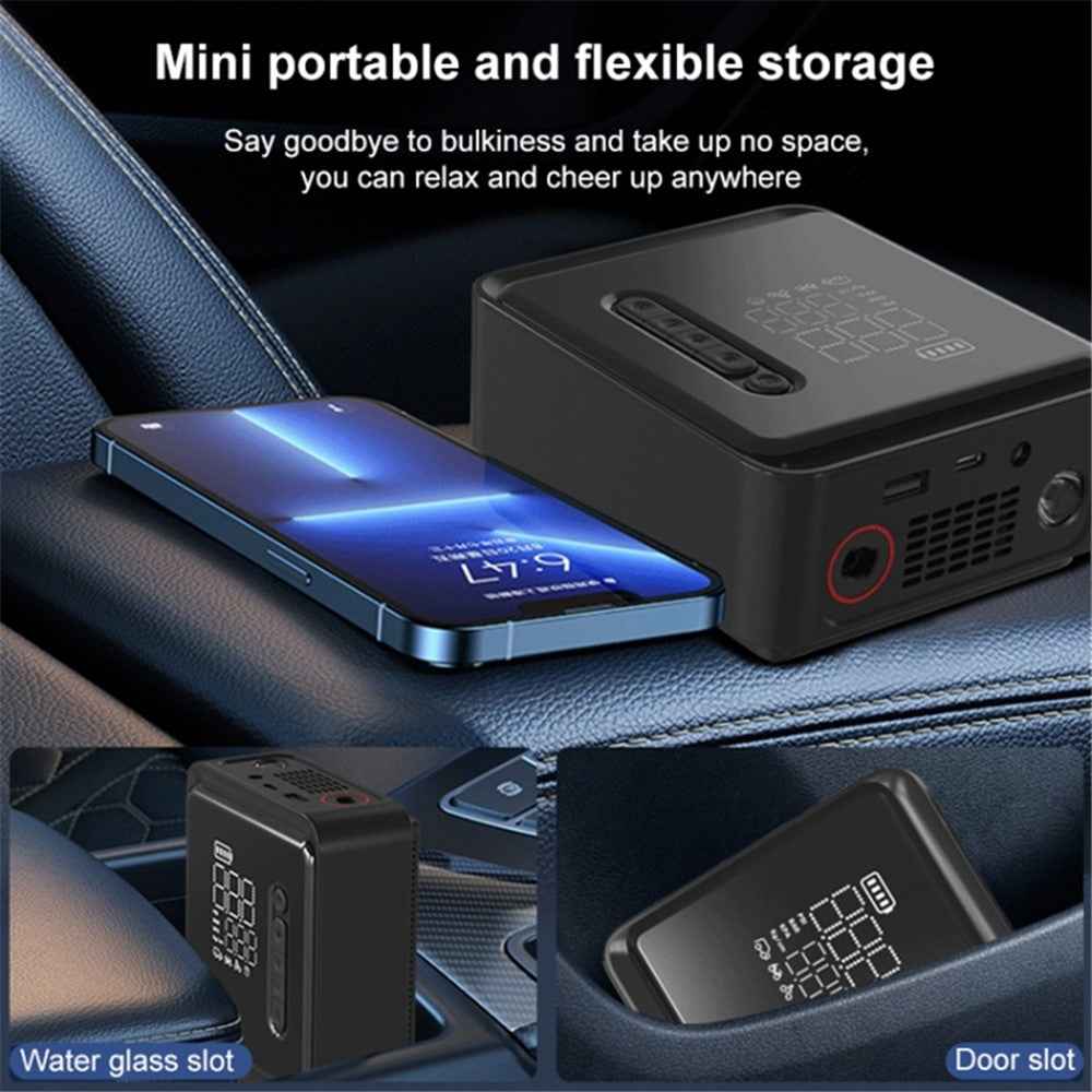NW05-P Cordless Car Air Pump Inflator Multifunctional Digital Display Tyre Inflator with LED Light