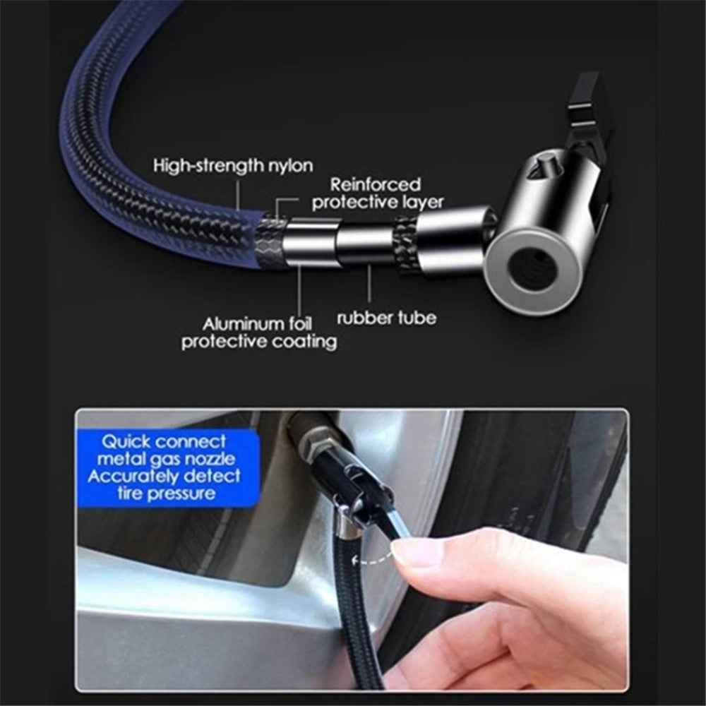 Cordless Tyre Inflator Air Compressor Digital Rechargeable Car Tyre Pump with LED Light