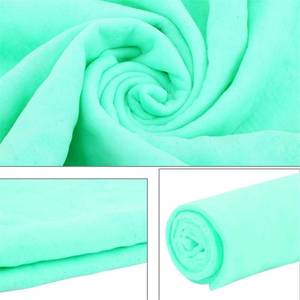 43 x 32 x 0.2cm Super Absorbent Soft PVA Cloth Car Home Cleaning Towel Hair Quick Drying Towel - Green