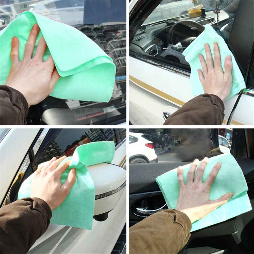 43 x 32 x 0.2cm Super Absorbent Soft PVA Cloth Car Home Cleaning Towel Hair Quick Drying Towel - Green