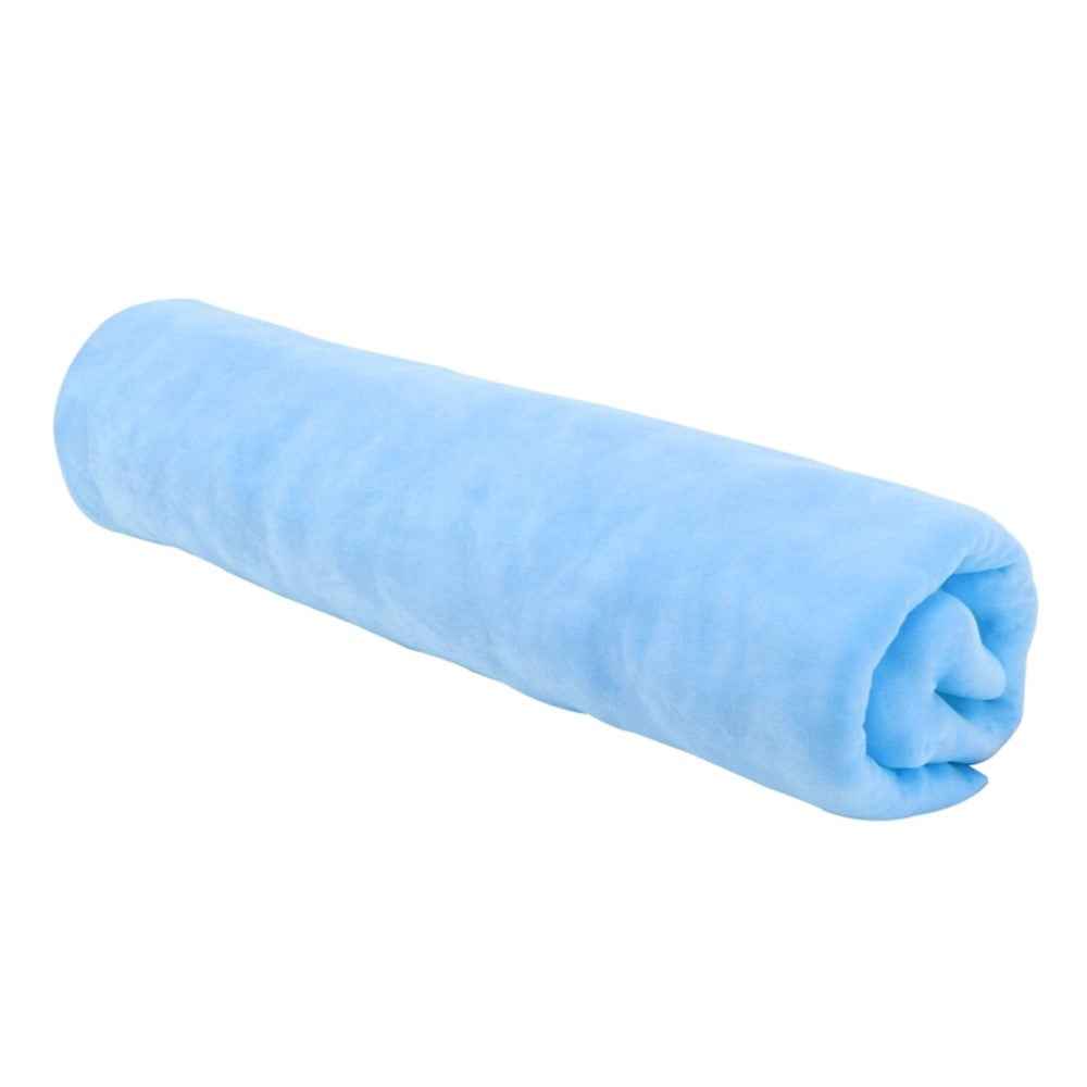 43 x 32 x 0.2cm Super Absorbent Soft PVA Cloth Car Home Cleaning Towel Hair Quick Drying Towel - Blue