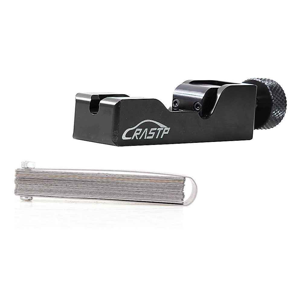 RASTP BTD023 Car Universal Spark Plug Gap Adjustment Tool with Feeler Gauge - Black